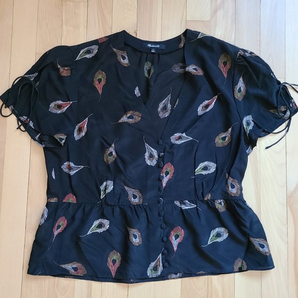 Madewell Belle Silk Top - Picture 2 of 10
